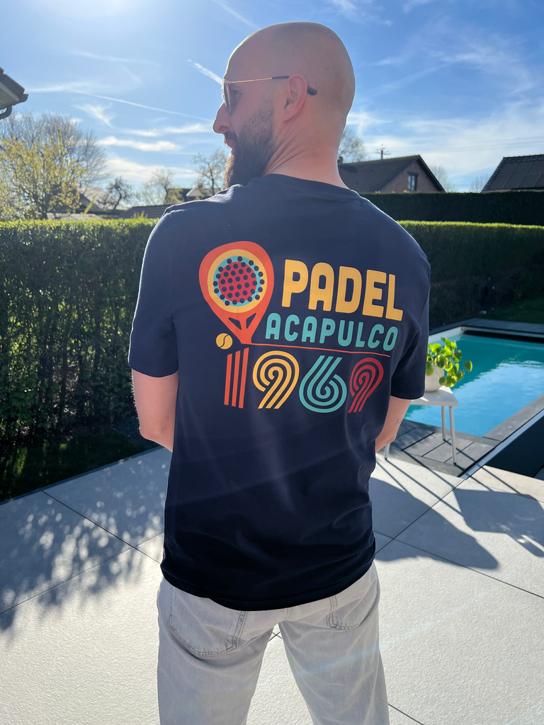 T-shirt Padel Acapulco - Bleu