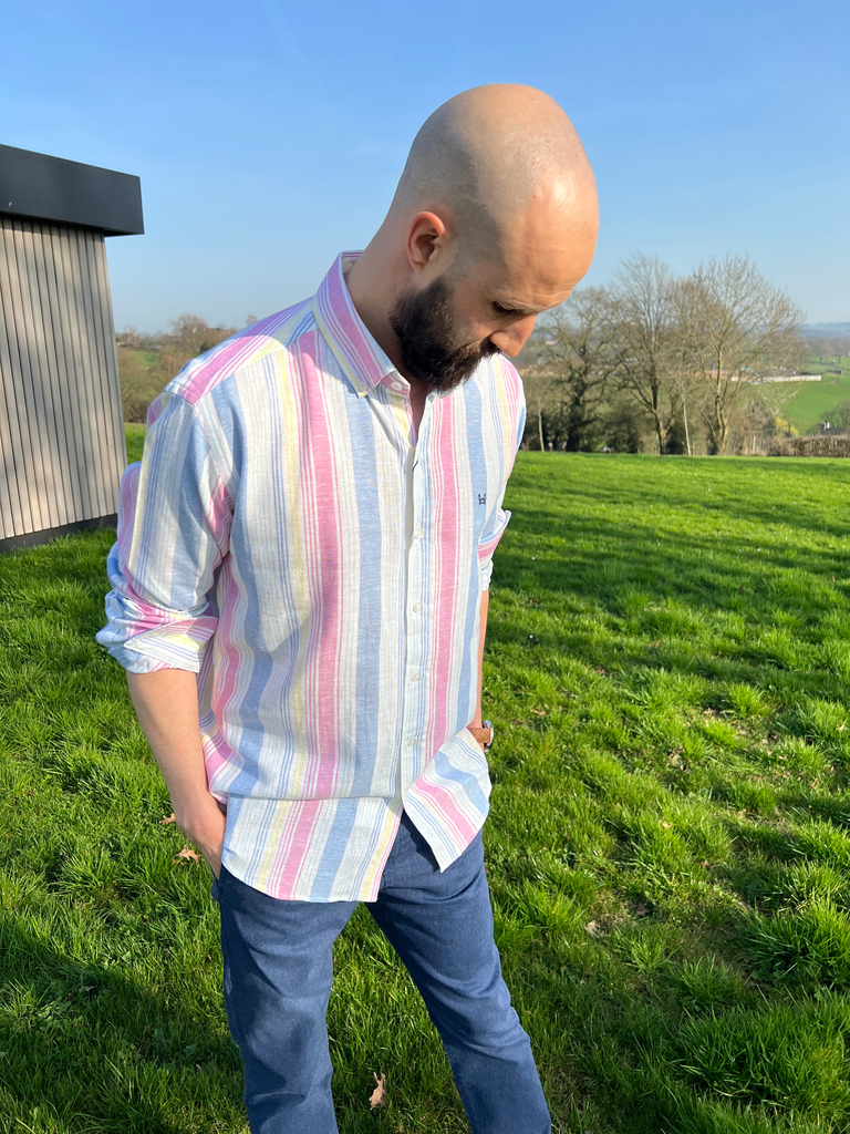 Chemise Altea - Rayée pastel (S)